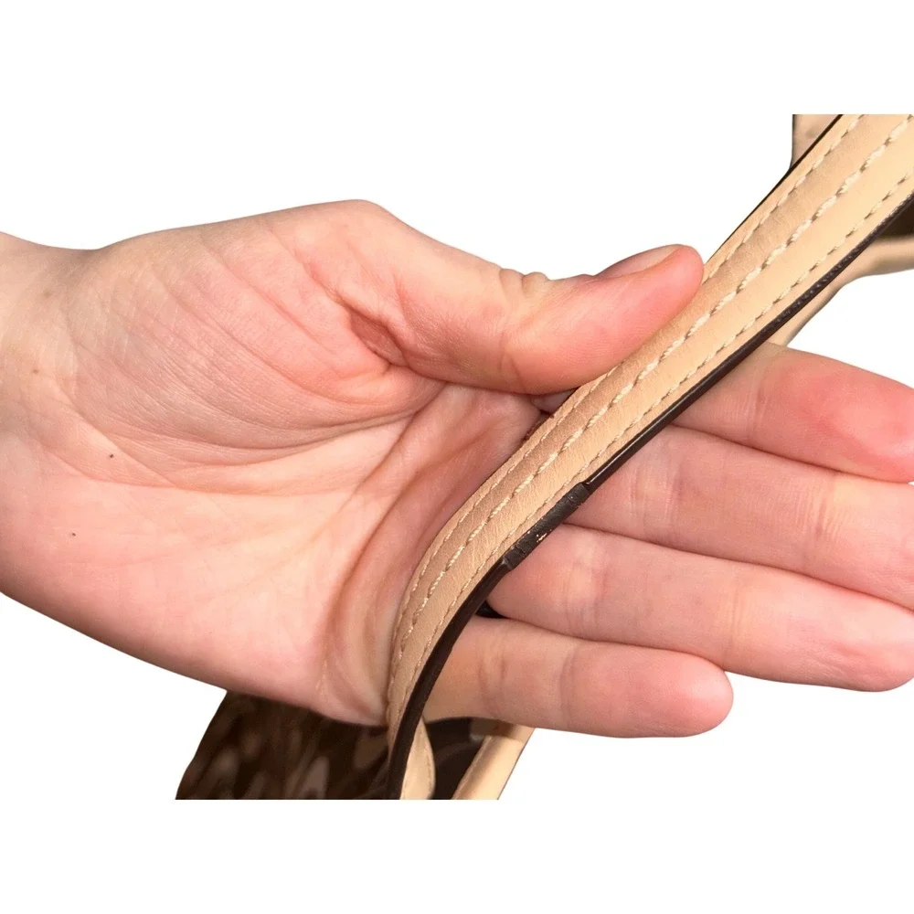 Coach 2013 Park Metro Splt Signature Tote Brown Tan Leather Trim F25673 NWT Read - Picture 15 of 16